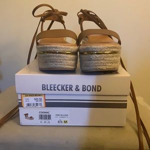 Bleecker&Bond Lace Up Platform Sandal!